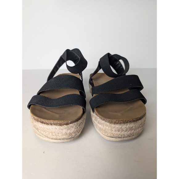 Girl's Steve Madden Kids' Jkimmie Black Platform Sandal Espadrille Summer Size 3 - Picture 3 of 12